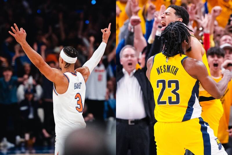 New York Knicks e Indiana Pacers avanzaron a semifinales de Conferencia.