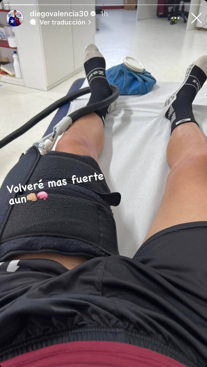 Captura a la historia de Instagram de Diego Valencia.
