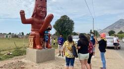 Hasta balazos: "imponente" estatua de la fertilidad causa polémica en Perú