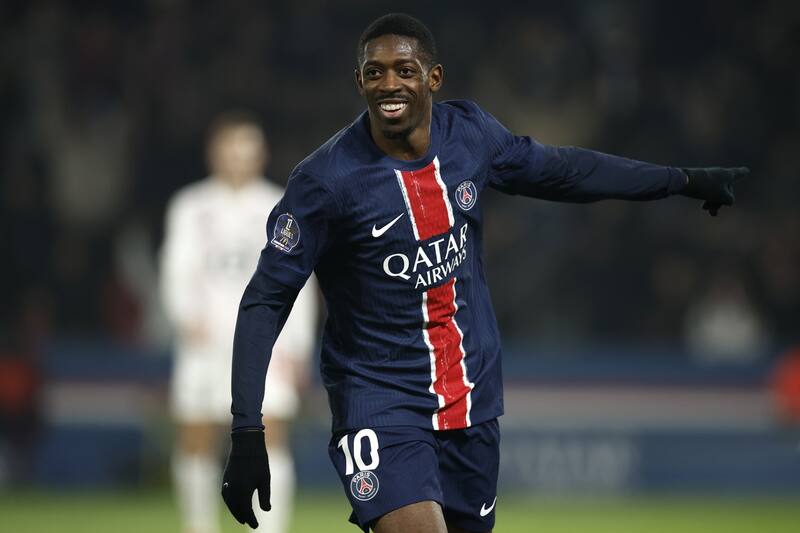 Ousmane Dembelé, una de las figuras de los parisinos. EFE