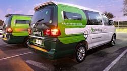 Así son los primeros minibuses eléctricos del Aeropuerto de Santiago