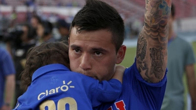 Charles Aránguiz durante su despedida en 2013.