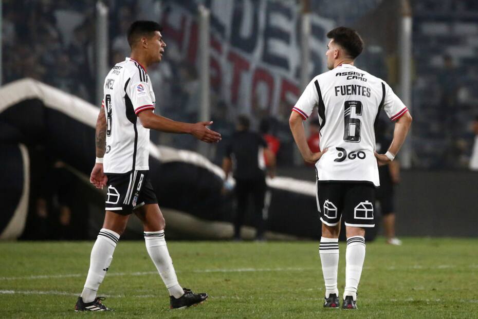 César Fuentes y Esteban Pavez en la derrota de los albos ante Coquimbo Unido. Foto: Aton.