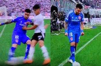 Como Zampedri: viralizan gesto de Matías Zaldivia en el Superclásico ante Colo Colo