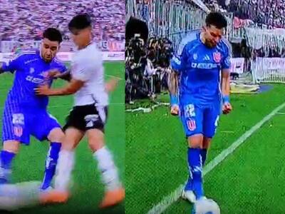 Como Zampedri: viralizan gesto de Matías Zaldivia en el Superclásico ante Colo Colo