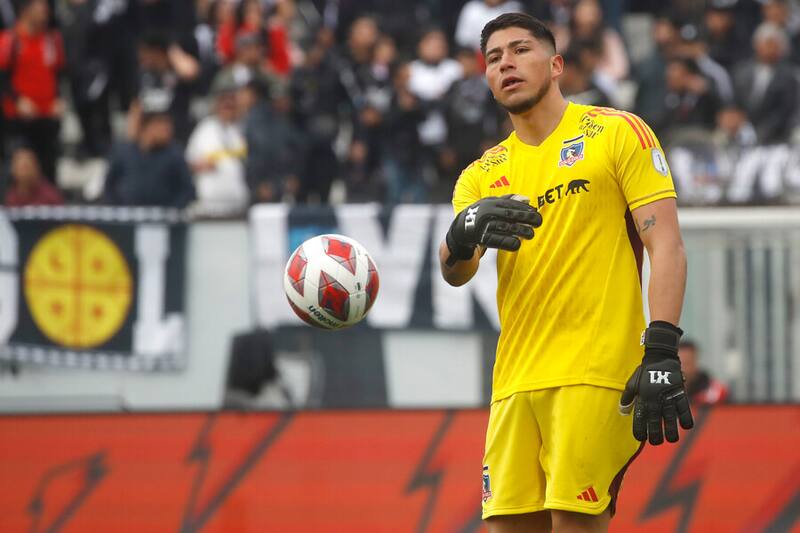 Brayan Cortés en el duelo de Colo Colo vs. O'Higgins de Rancagua. Foto: Aton.