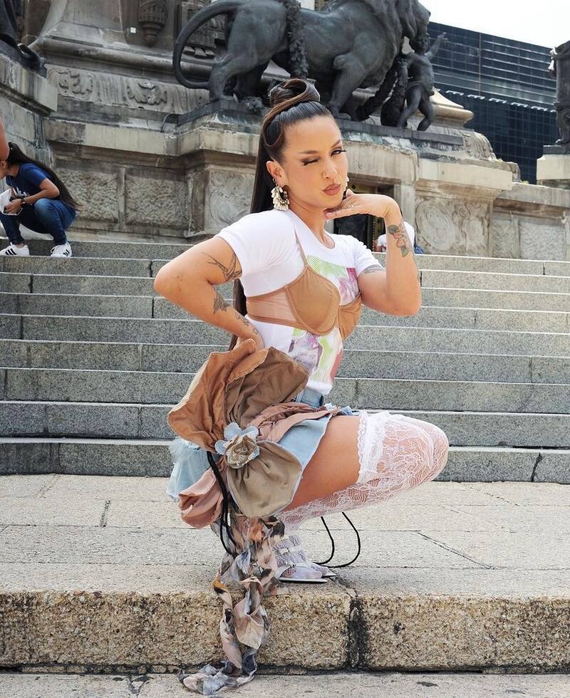 Denise Rosenthal en su viaje en México. Foto: Instagram.