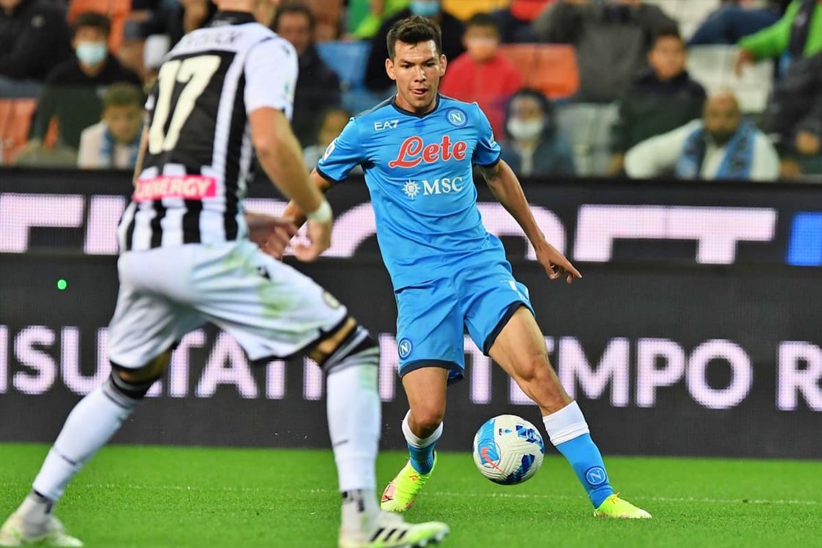 El delantero mexicano Hirving Lozano, campeón con el Napoli de Italia