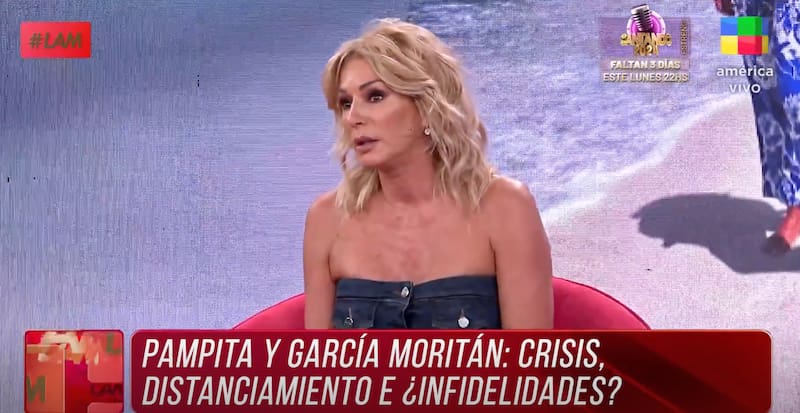 Yanina Latorre habla de las infidelidades de Moritán a Pampita.