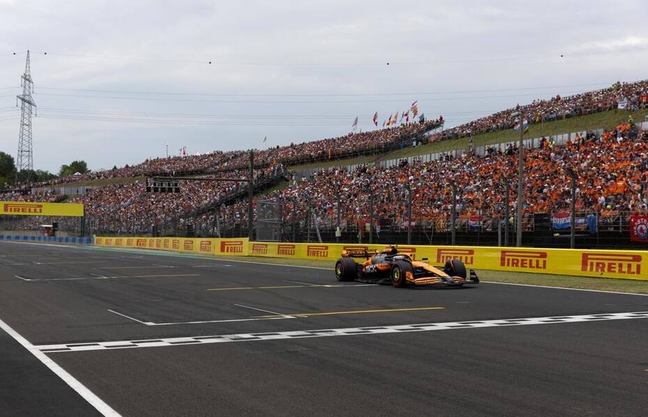 Lando Norris saldrá desde la pole position en el Gran Premio de Hungría. EFE