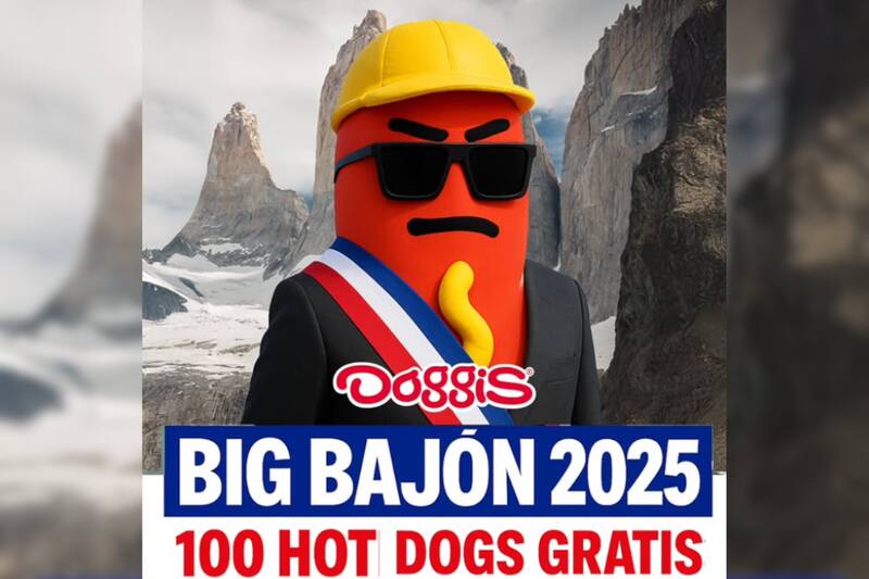 Sumará varias ciudades para su campaña de completos gratis en Chile. Créditos: Doggis.