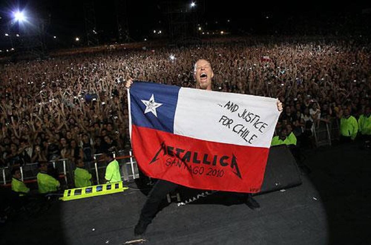 Escucha aquí el playlist que Metallica preparó a sus seguidores en Chile