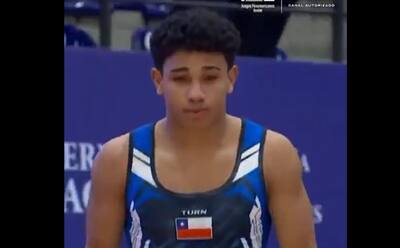 Arturo, hermano de Juan Francisco Rossel, se lució en los Juegos Panamericanos Junior: su rutina