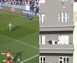 VIDEO | Primera División de Europa: portero rechaza mal el balón y lo manda al balcón de un edificio