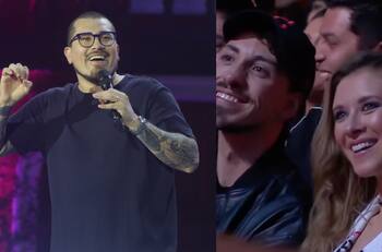 El chiste de Claudio Michaux en Olmué 2025 sobre Francisco Kaminski que desató carcajadas en Carla Jara