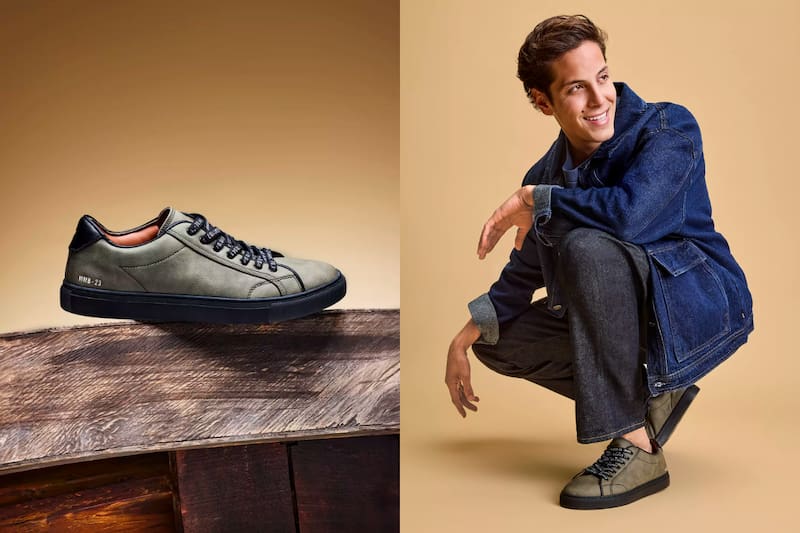 El hijo de Cecilia Bolocco lanzó su colección de zapatillas.