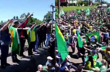 VIDEO | Embajador de Alemania en Brasil repudió gesto nazi realizado por seguidores de Bolsonaro