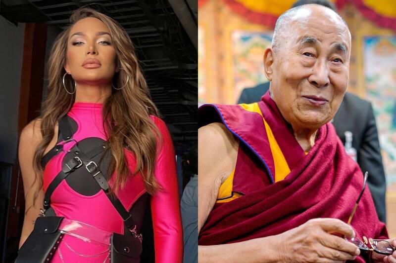 Lisandra Silva y Dalai Lama / Créditos: Instagram