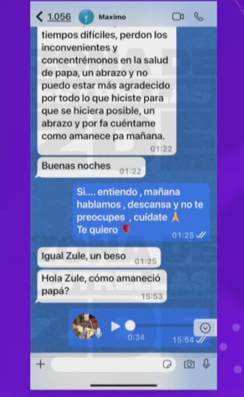 Los hermanastros compartían conversaciones.