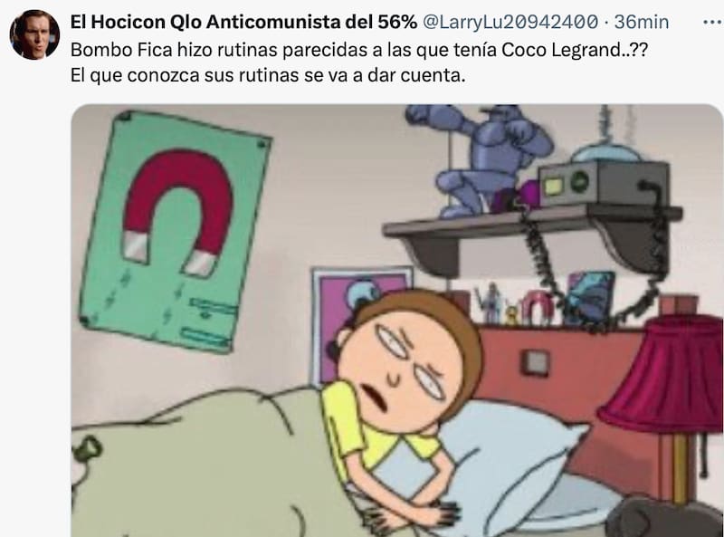 El comediante encantó a los usuarios con su rutina.