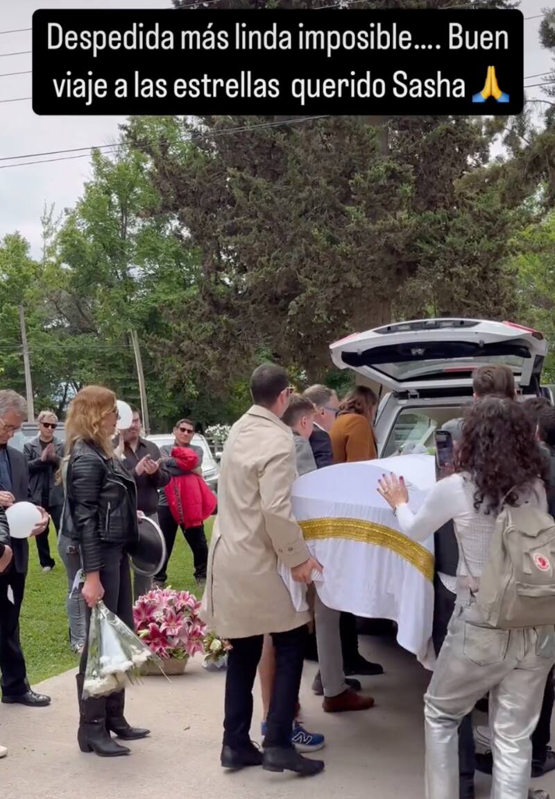 Cata Pulido despidió a su fallecido hijo.