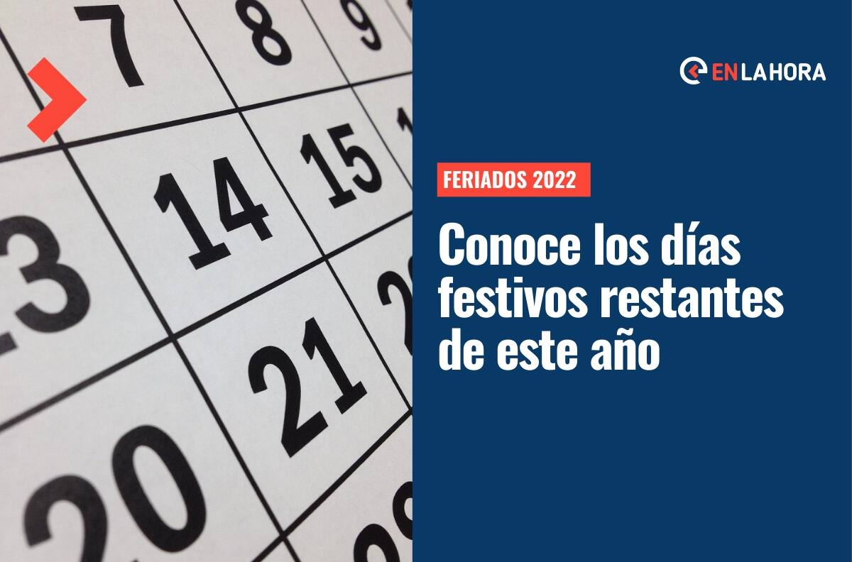Feriados 2022: Estos son los días festivos que quedan en Chile para este año