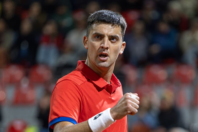 El chileno ganó en Cali el sexto título Challenger de su carrera. Foto: Felipe Escobedo