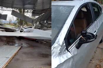 VIDEOS | Los impactantes registros que dejó el fuerte temporal que se vive en Argentina