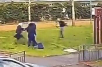 VIDEO | Escolar recibió balazo en su pierna tras ser asaltado afuera de su colegio en Puente Alto