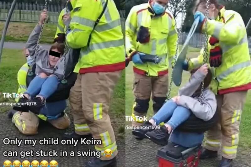 Los usuarios quedaron sorprendidos y todavía se desconoce cómo fue que quedó atorada