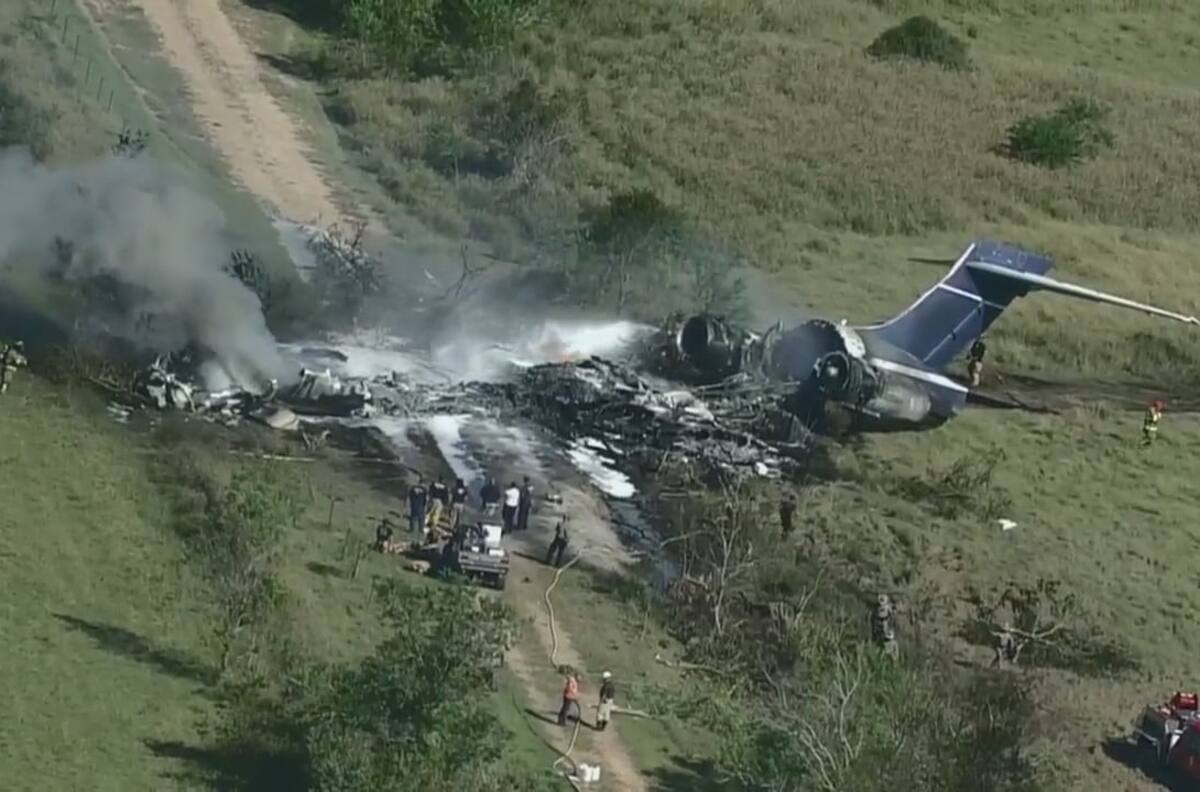 VIDEO | Avión se estrelló con 21 personas a bordo en Texas