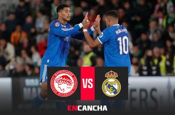 Póker de Kylian Mbappé: el francés encaminó al Real Madrid en la sufrida victoria ante Olympiacos