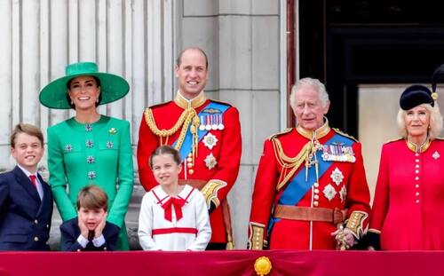 La familia real celebra el primer Trooping the Colour del rey Carlos III