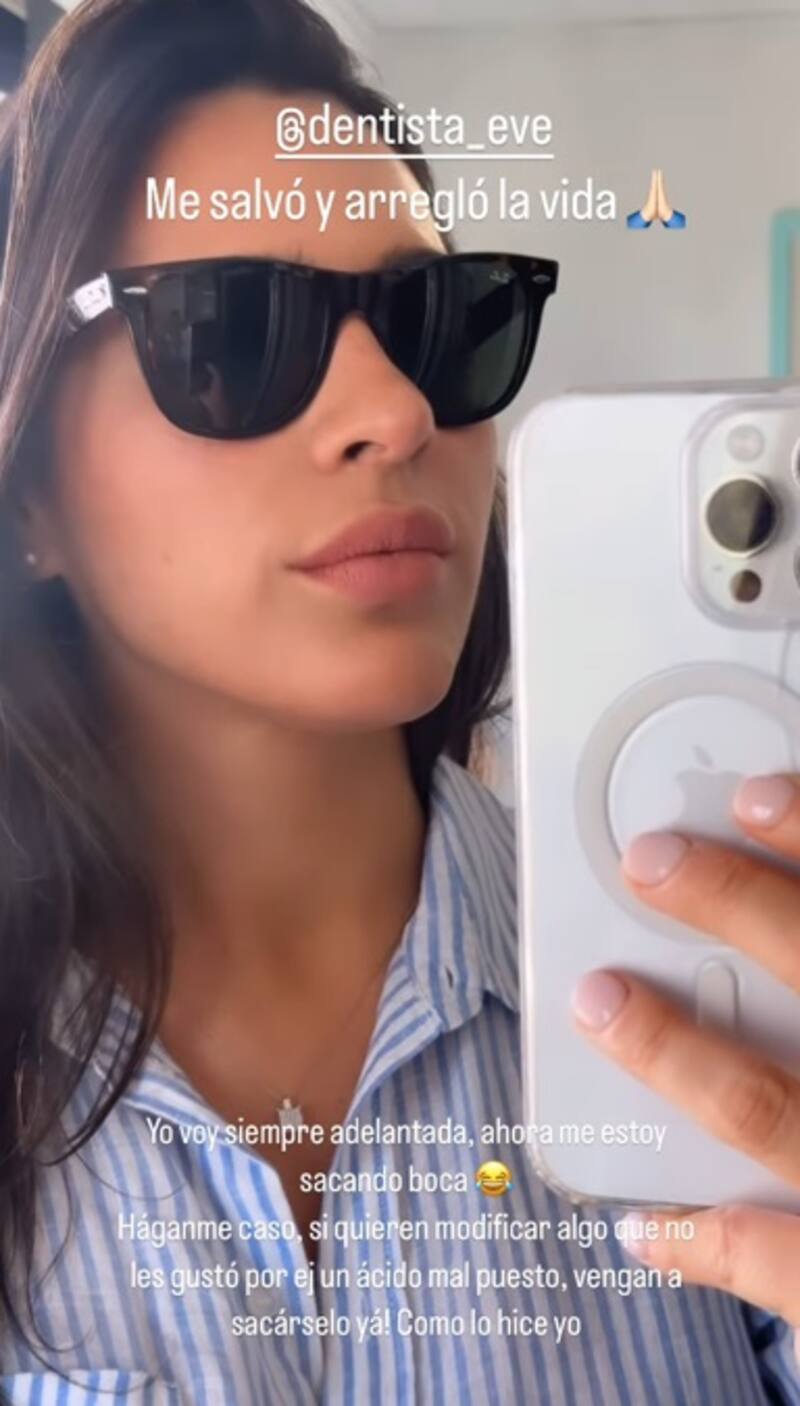 Gianella Marengo quedó feliz con su nueva sonrisa. Créditos: Instagram