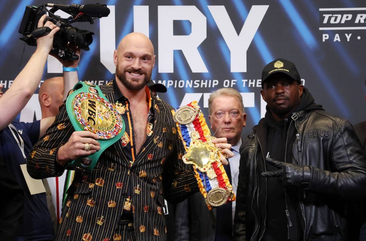 VIDEO | Así fue el intenso cara a cara entre Tyson Fury y Dillian Whyte previo a su combate en Wembley