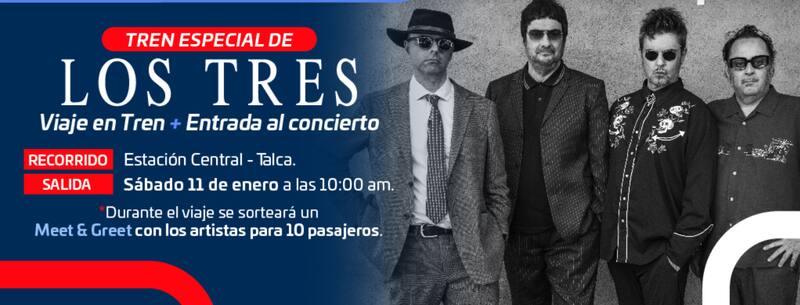 Saldrá el próximo 11 de enero desde Santiago con dirección a Talca.