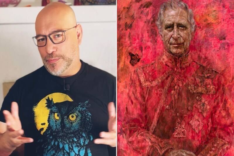 analizó el cuadro del rey Carlos III. Créditos: Instagram