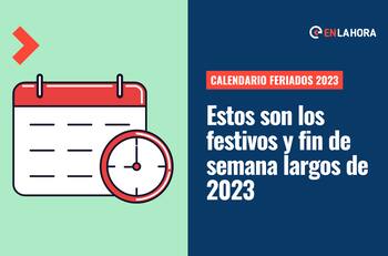Calendario feriados 2023: Conoce todos los festivos y fin de semanas largo que contempla este nuevo año
