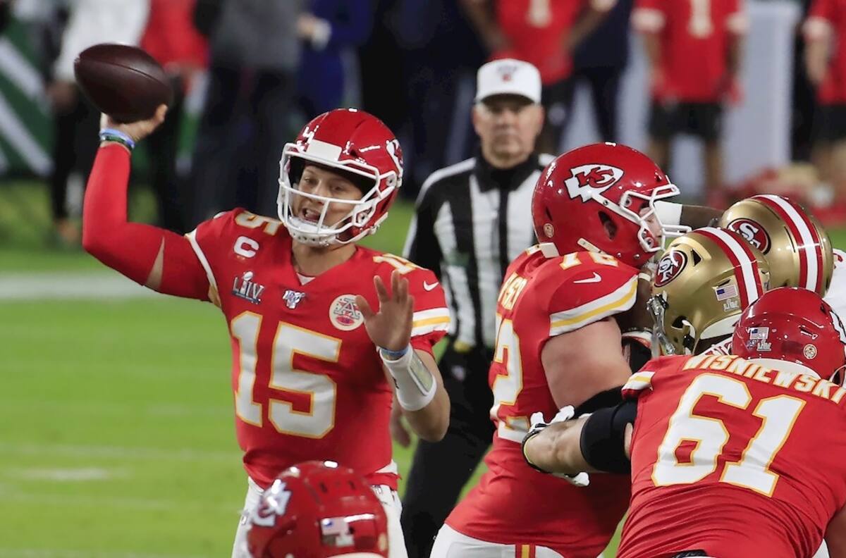 Patrick Mahomes puso a los Chiefs en el Super Bowl LV que jugarán contra los Buccaneers
