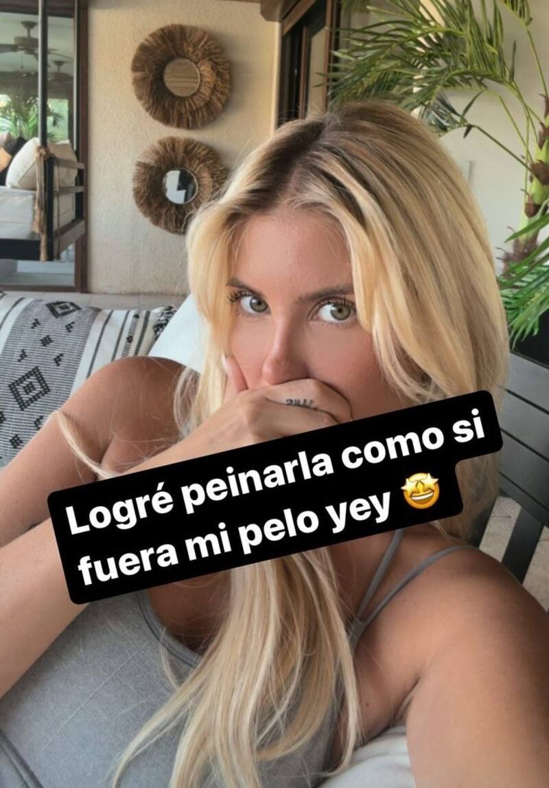 Coté López logró arreglar su chasquilla. Créditos: Instagram