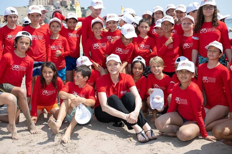 La princesa de Mónaco mantiene contacto con su pasado de deportista