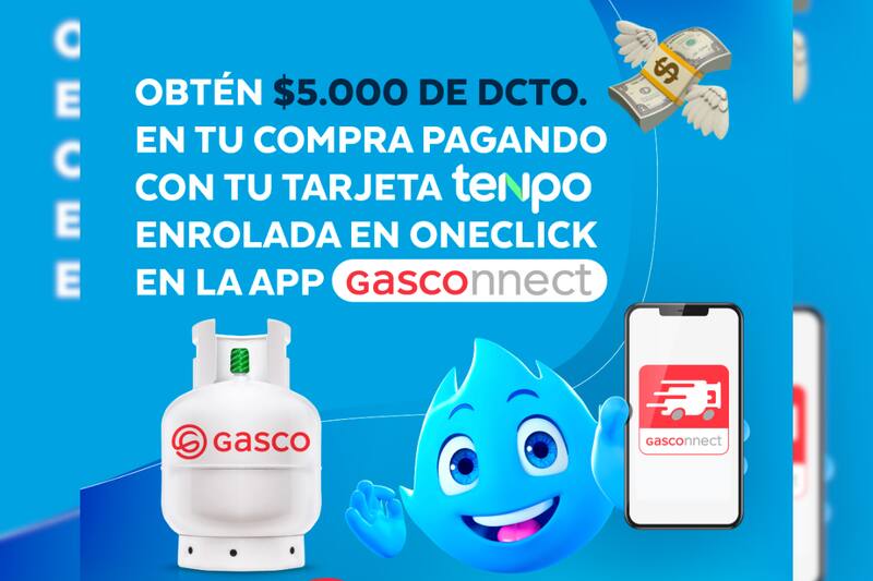Recibe $5.000 de descuento con Tenpo.