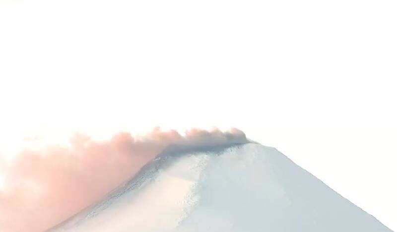 El nuevo aumento de actividad comenzó a registrarse cerca de las 07:30 horas.