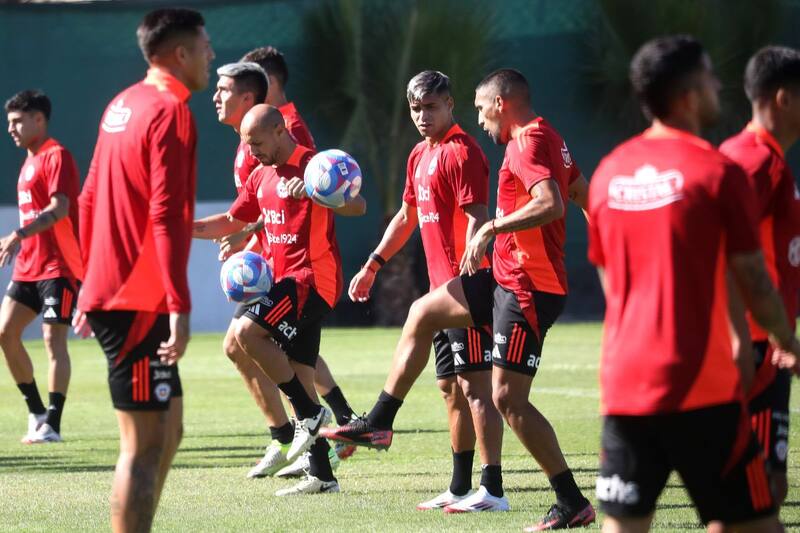 Los seleccionados trabajaron esta semana en Juan Pinto Durán de cara al encuentro ante Panamá. Foto: Agencia Aton.