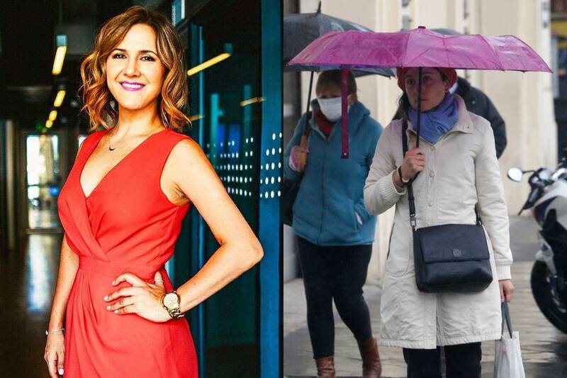 La meteoróloga indicó que las lluvias en Santiago van a continuar este lunes y martes.