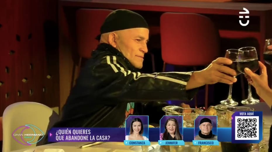 Francisco Arenas en la cena de nominados. Foto: CHV.