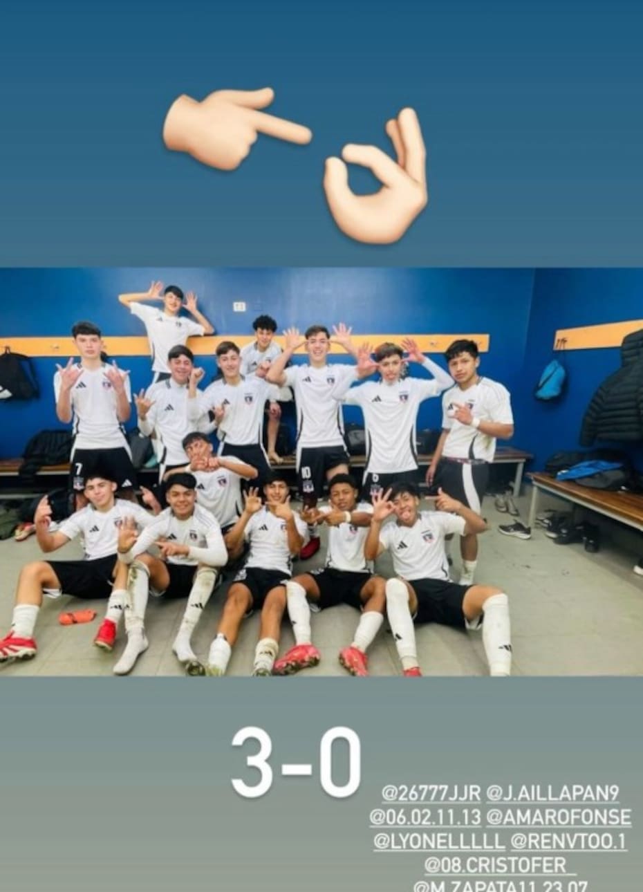 El hijo de Javier Correa celebró con todo el triunfo ante la U