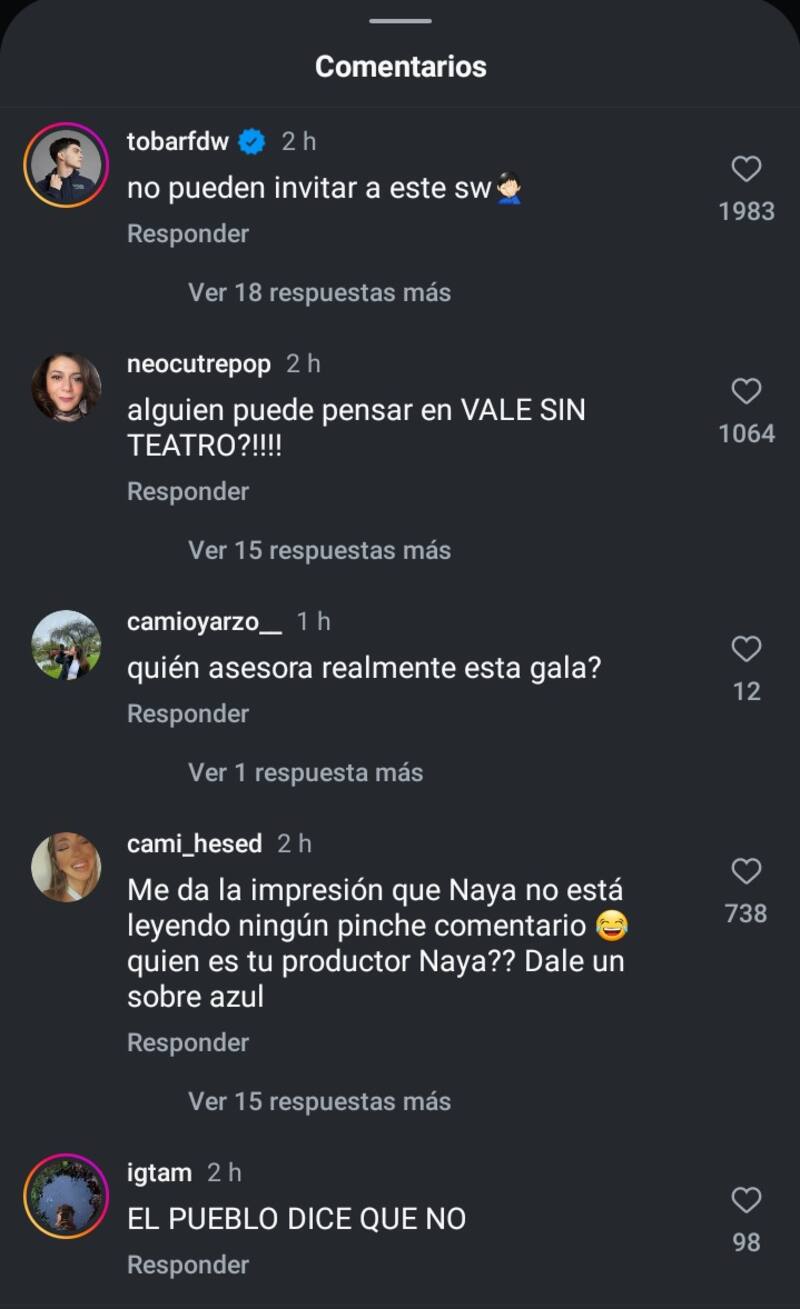 La influencer fue cuestionada por invitar a Sebastián Ramírez. Créditos: Instagram.