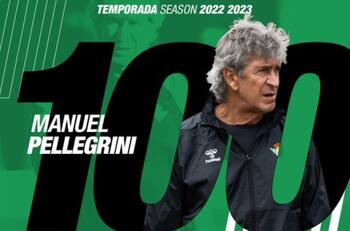 "Míster 100 partidos": Los fantásticos números de Manuel Pellegrini en su centenario como DT del Real Betis
