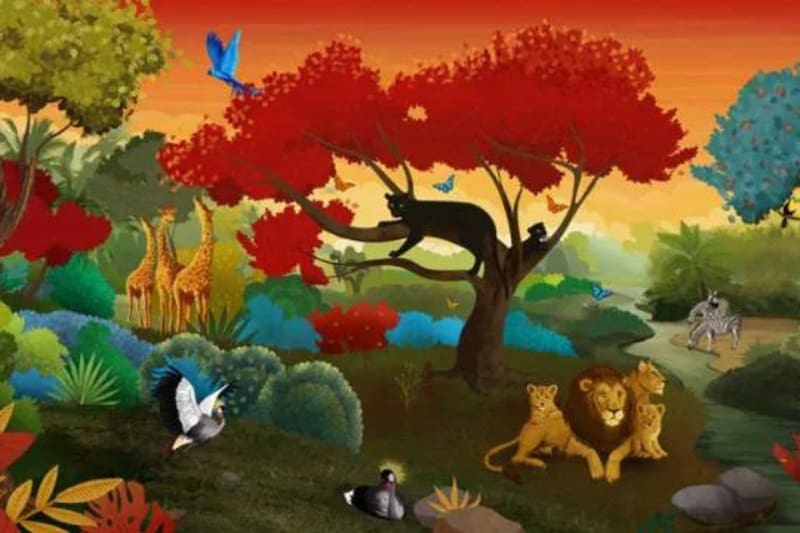 ¿Qué animal ves primero en la imagen?